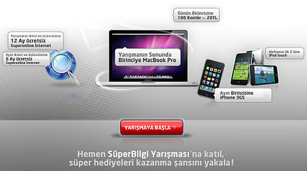 Superonline'dan Superbilgi Yarışması