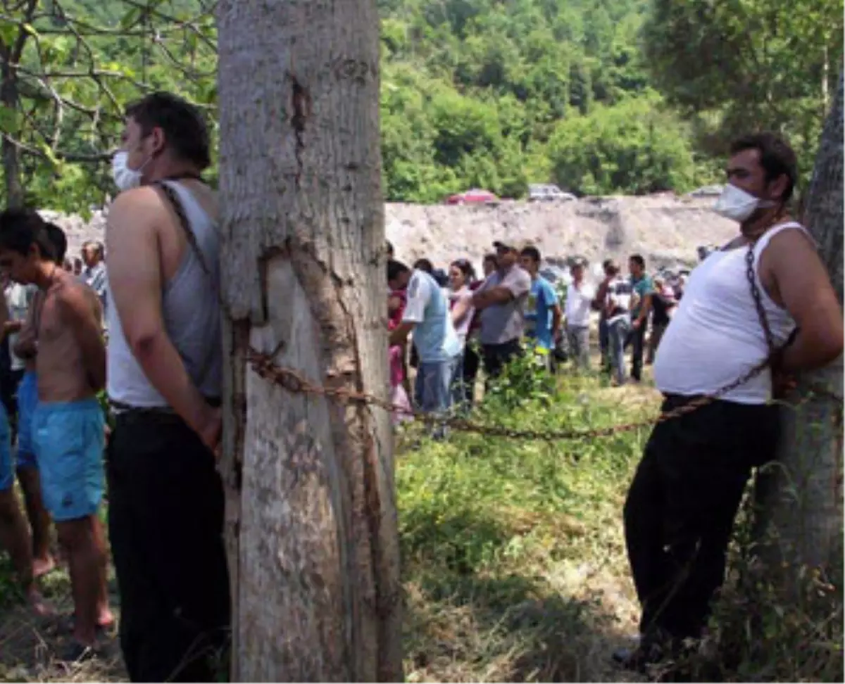 Köylülerden Tabutlu, Termik Santrali Eylemi