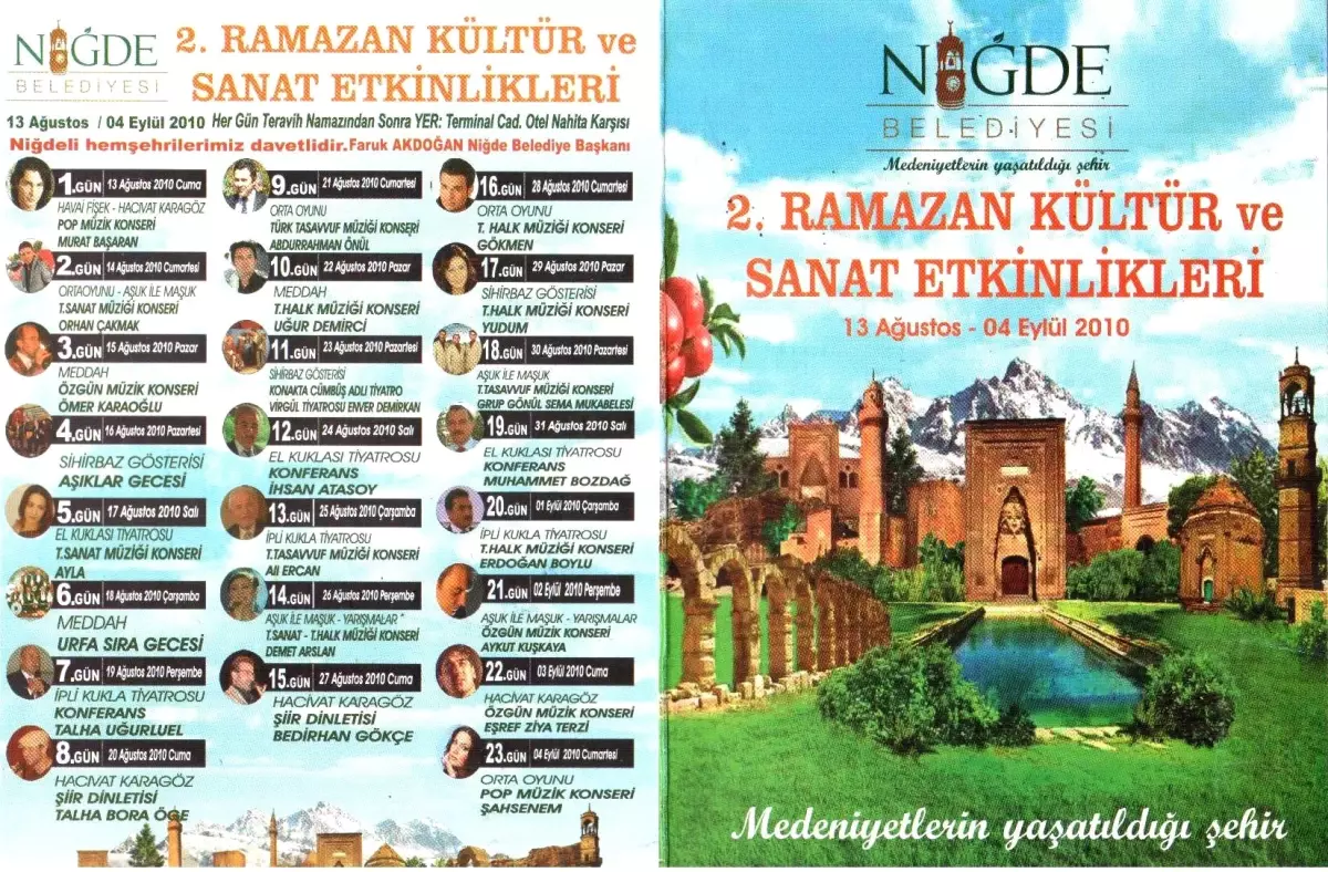 Belediyeden 2. Ramazan Kültür ve Sanat Etkinliği