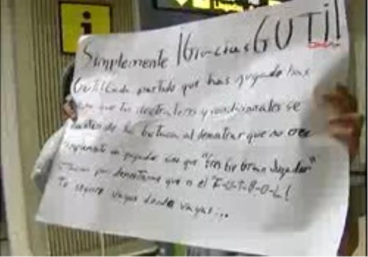 İspanyollar Guti İçin Ağladı