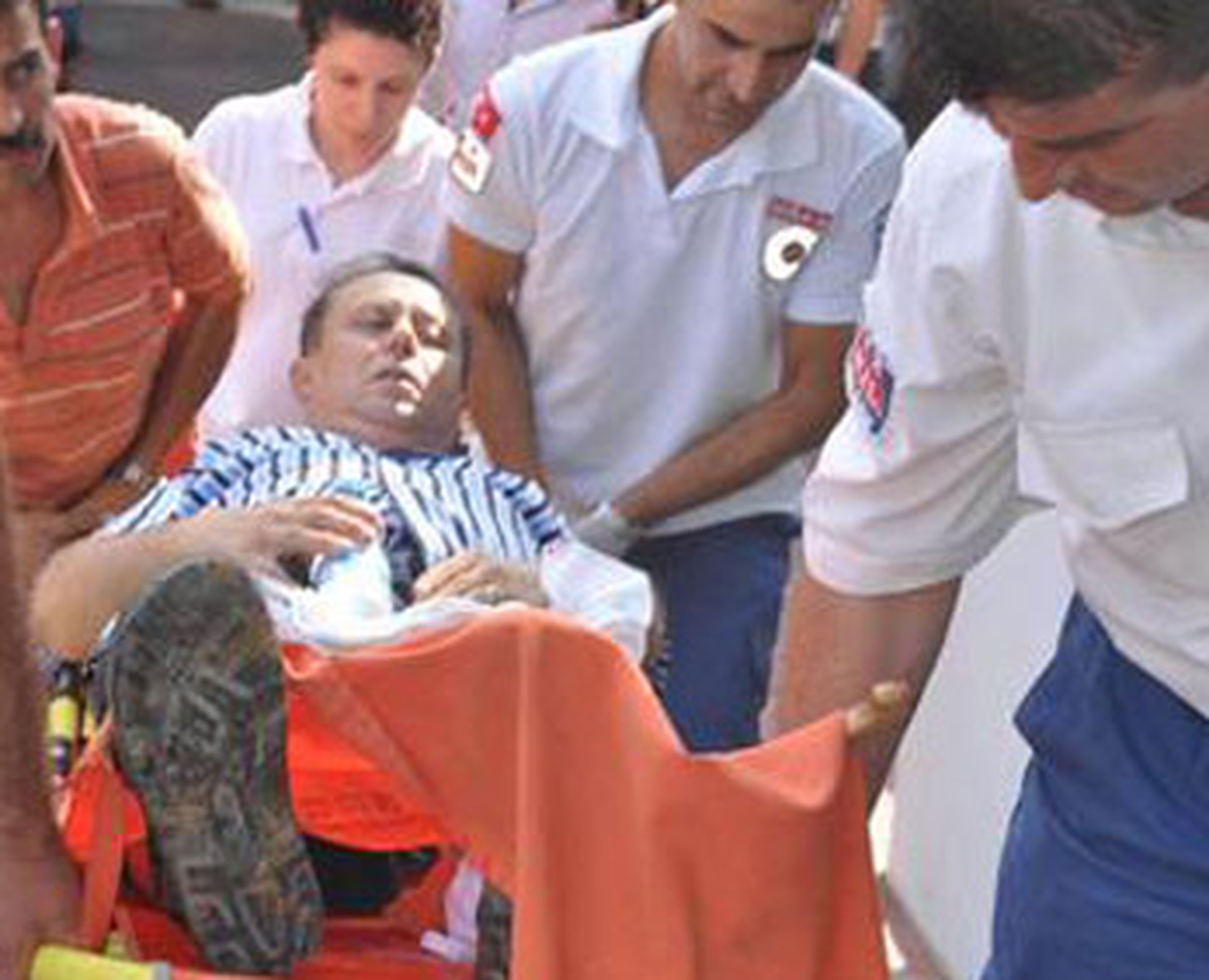 Ayağına Saplanan Bıçakla Hastaneye Kaldırıldı