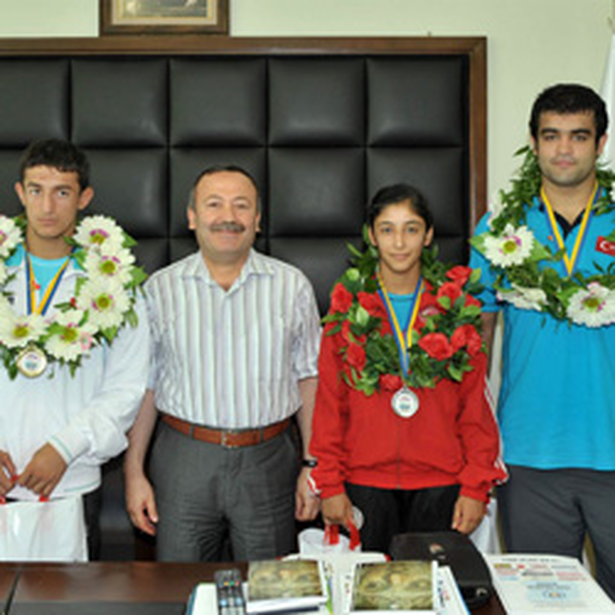 Avrupa Şampiyonu Güreşçilerden Ziyaret