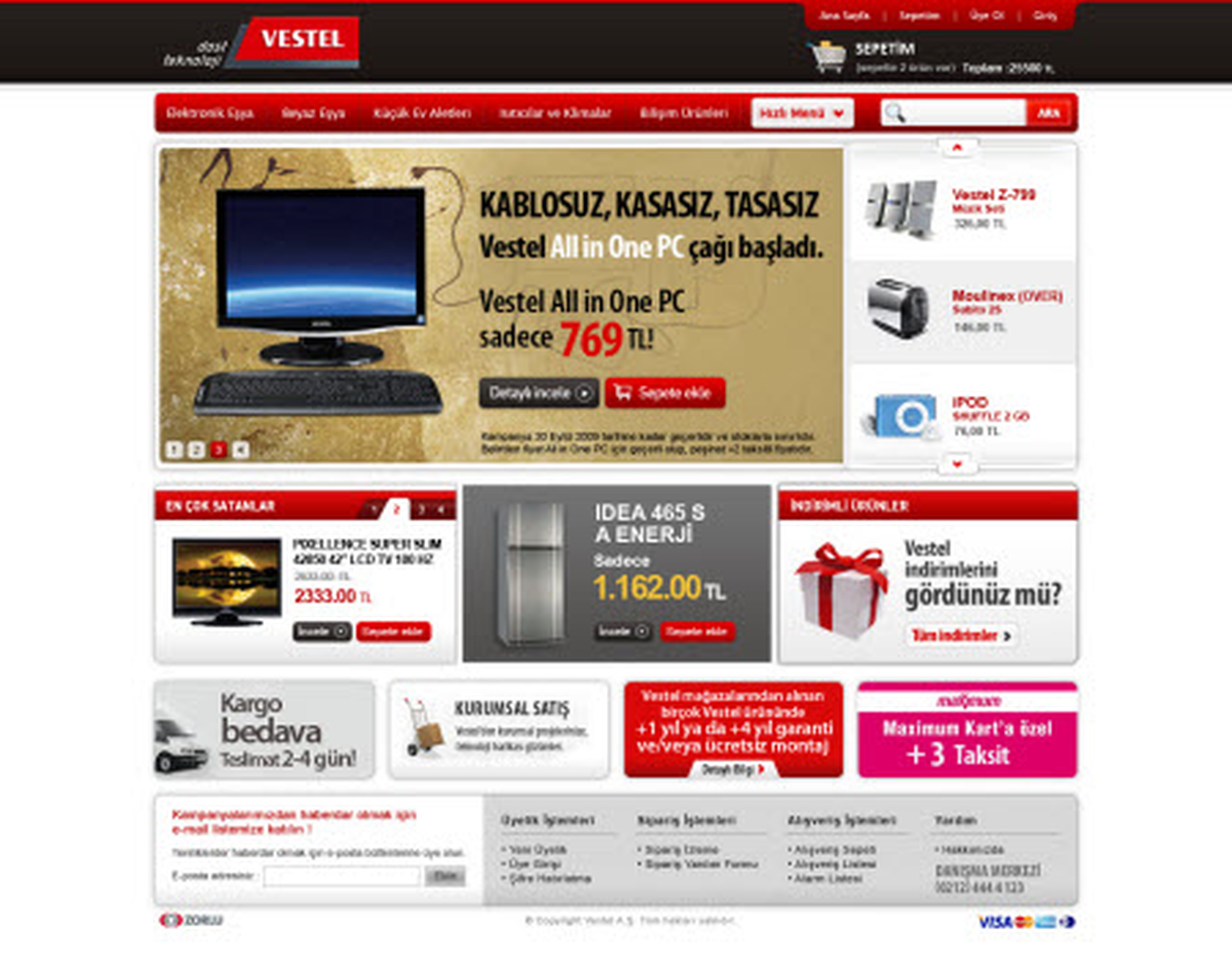 Bir Tık Uzaktaki Vestel Mağazası!