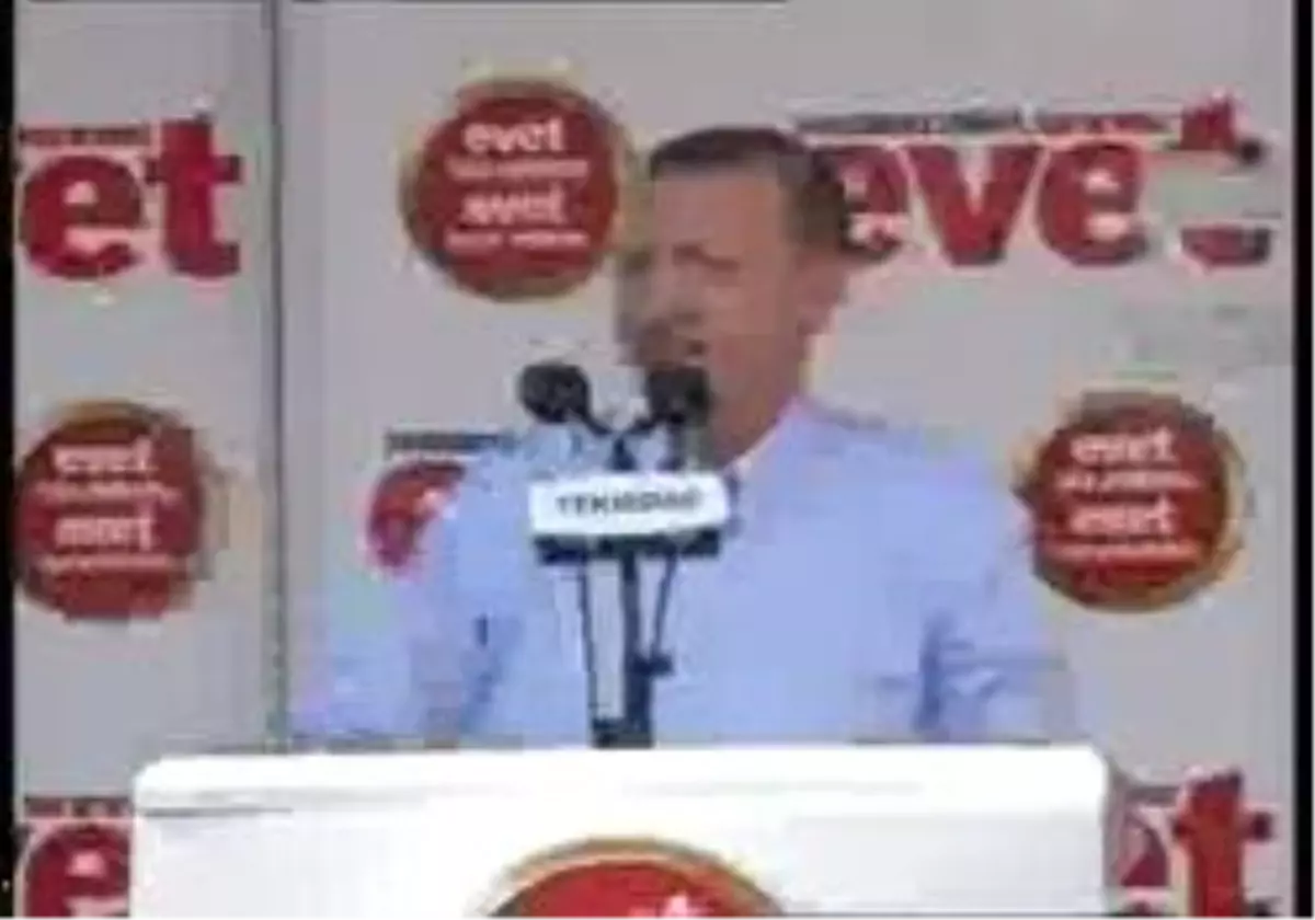 Tekirdağ1 Başbakan Erdoğan: Futbol Takımı Tutar Gibi Parti Tutulmaz