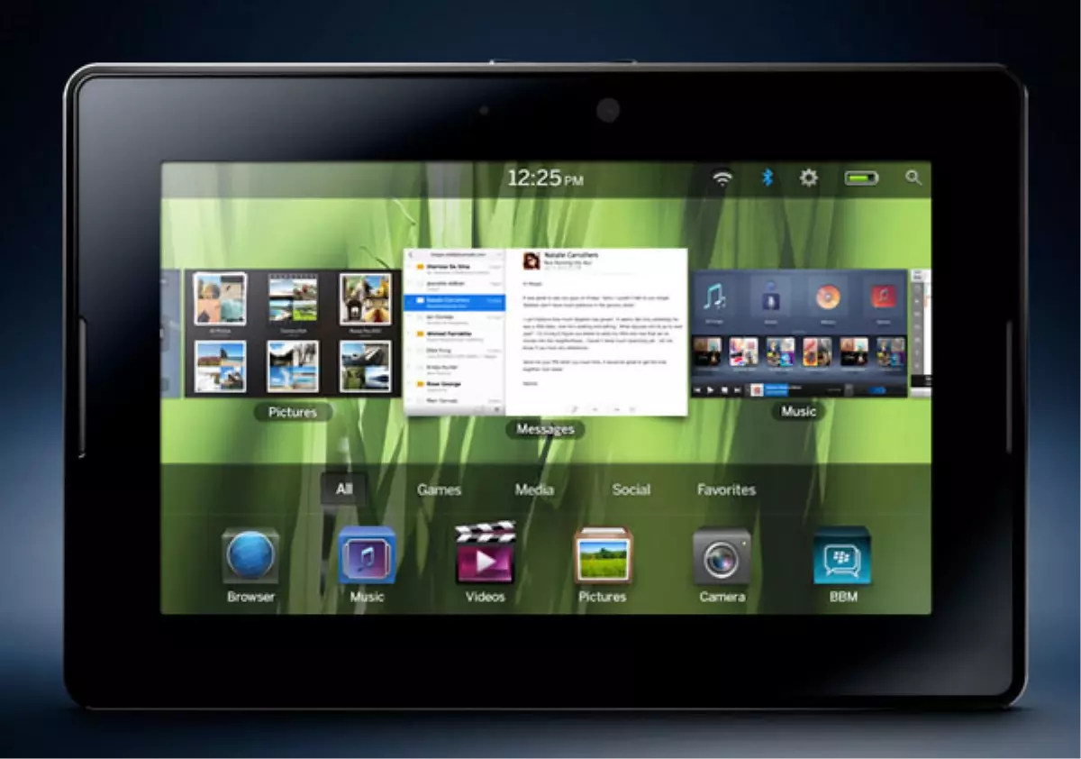 İşte Blackberry Playbook