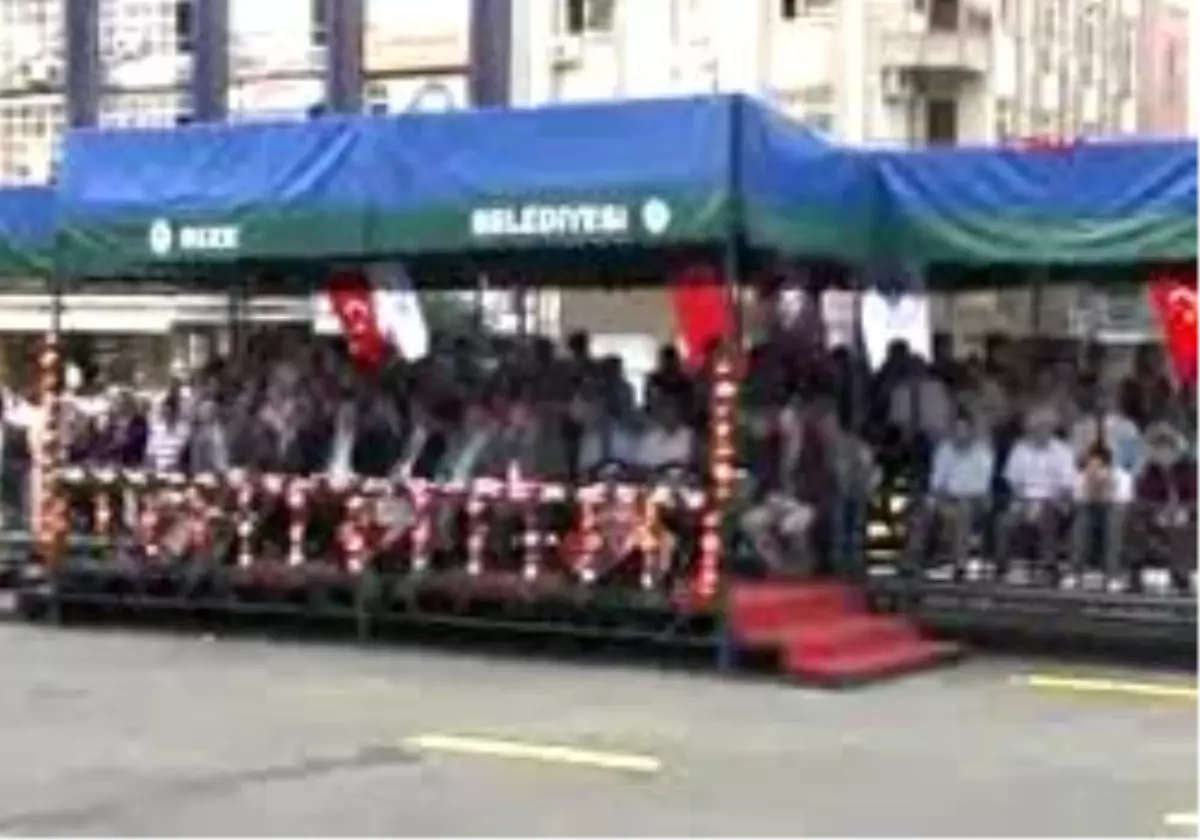 Rize - Yangın Tatbikatında Protokol Gazdan Etkilendi