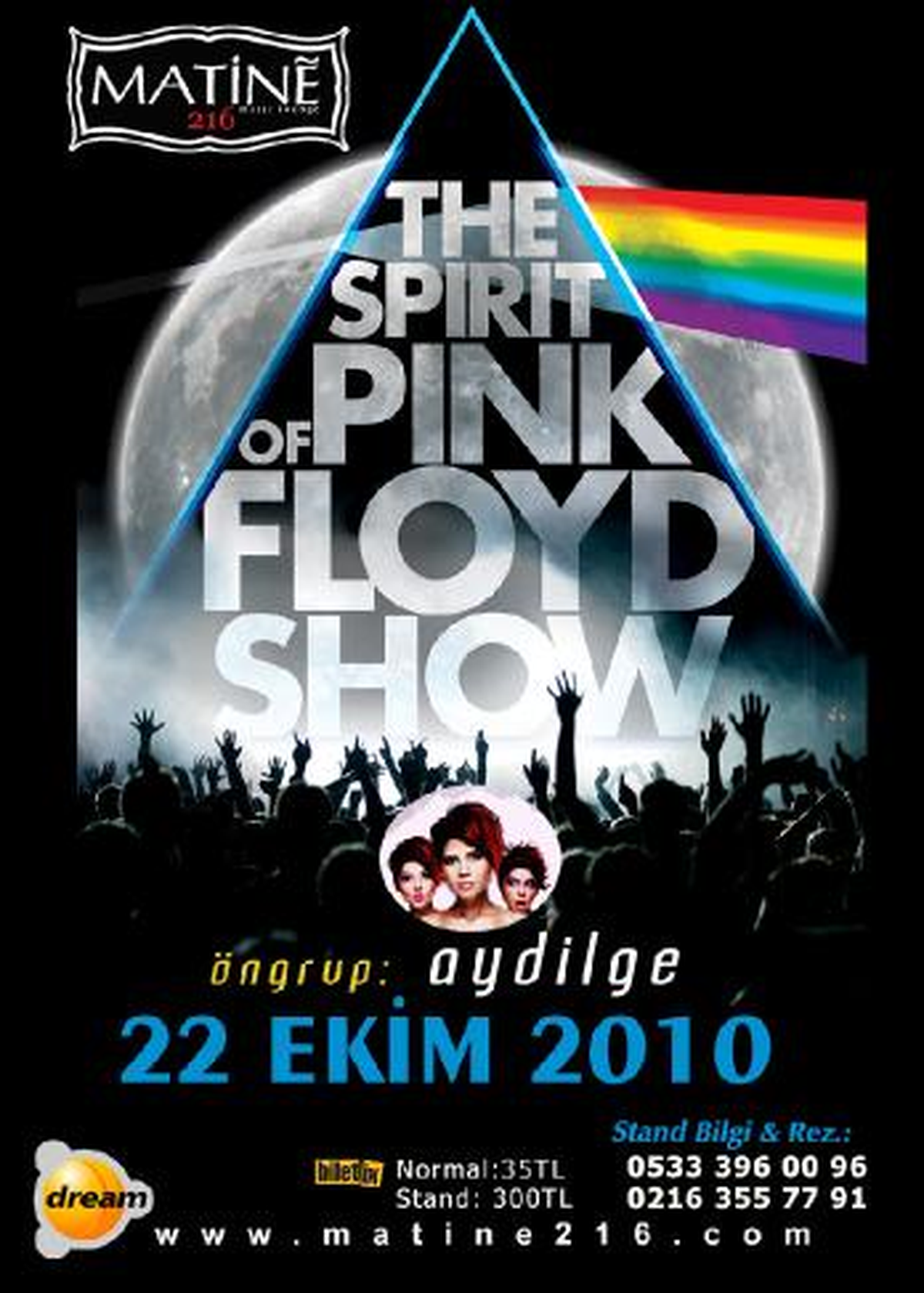 'The Spırıt Of Pınk Floyd' Konseri 22 Ekim Cuma Akşamı Matıne 216 'da