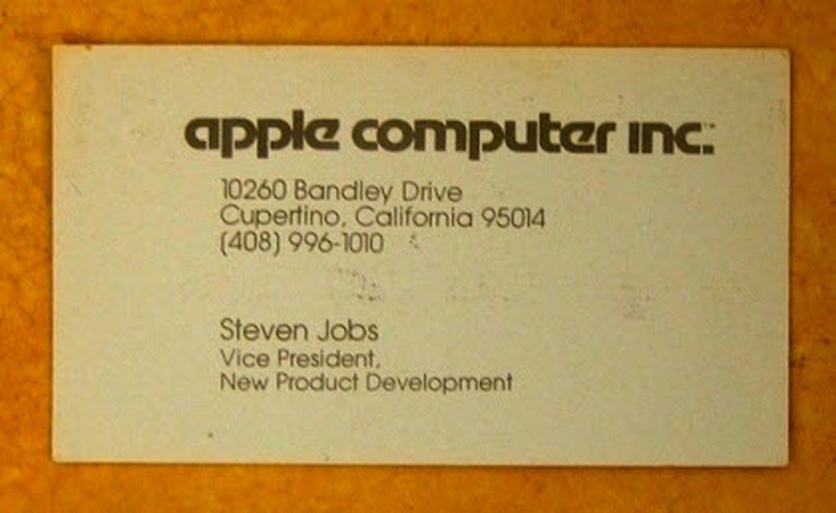 Steve Jobs\'ın 79\'dan Kalan Kartviziti...