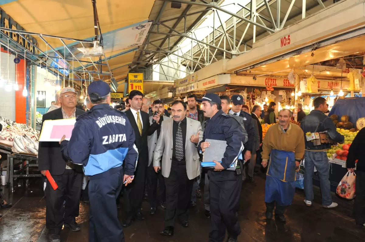 Büyükşehir’den Ulus Yeni Hal’e Gözaltı