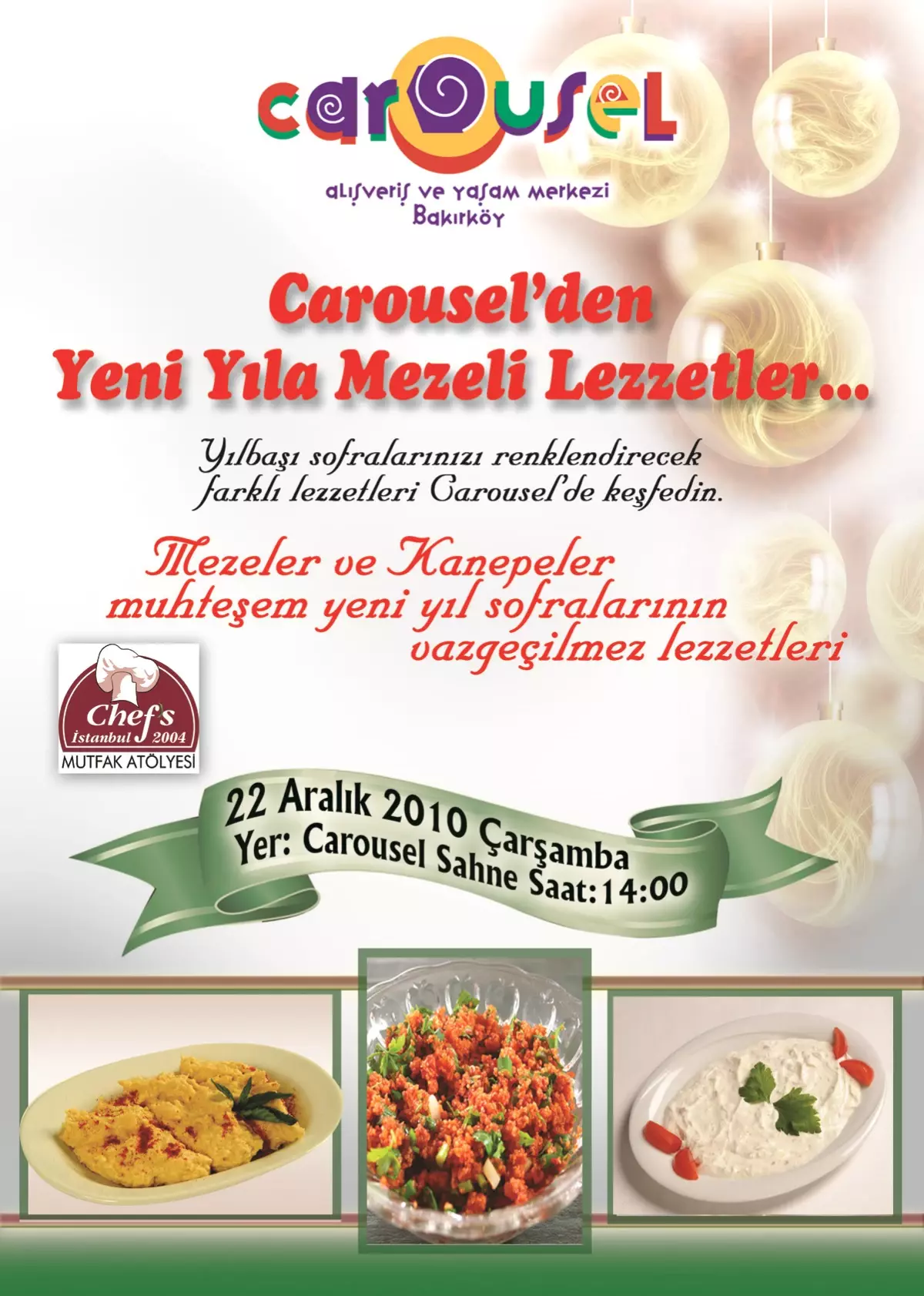 Carousel'den Yeni Yıla Mezeli Lezzetler!