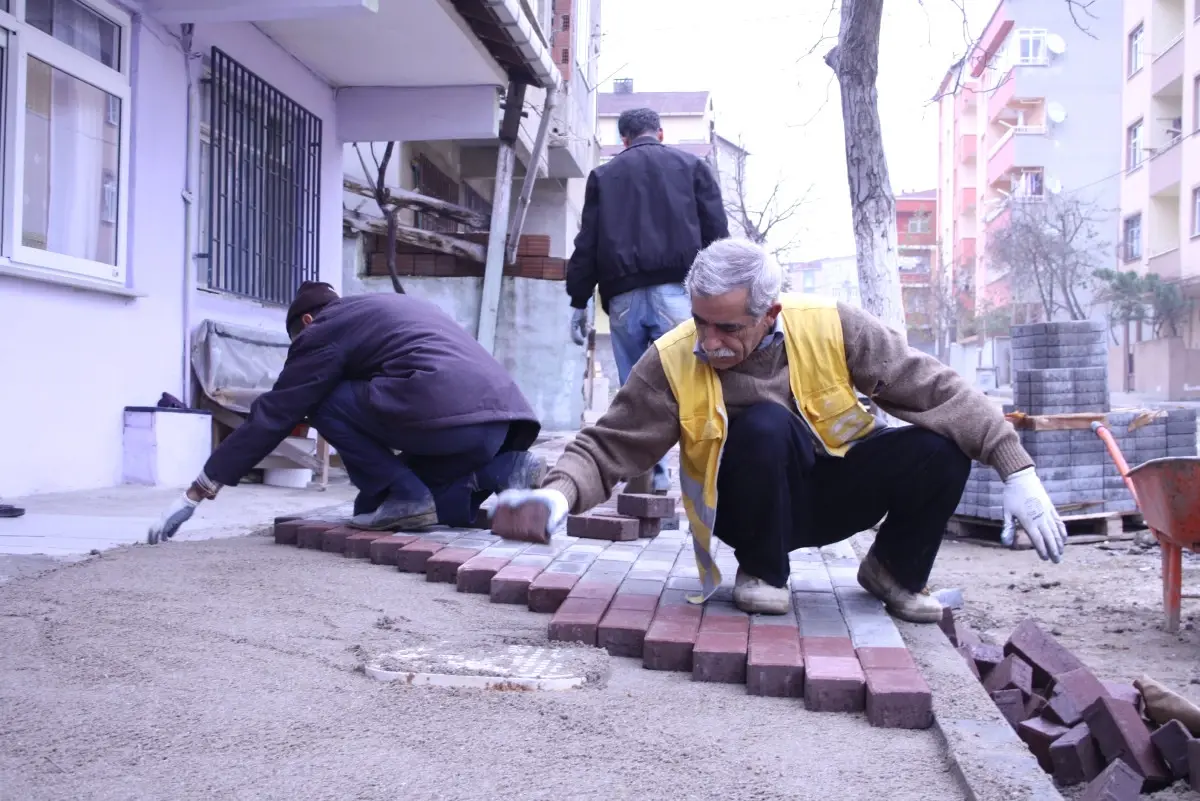 Kaldırım Çalışmaları Son Sürat