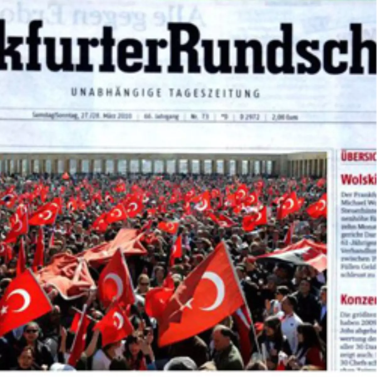 Frankfurter Rundschau Gazetesi, ‘Gaziantep’i Övdü’
