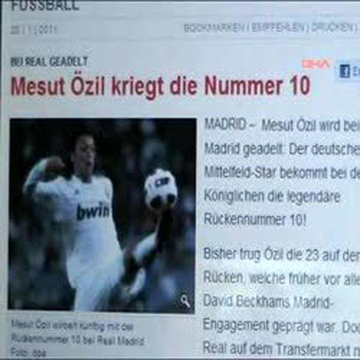 10 Numara Futbolcu