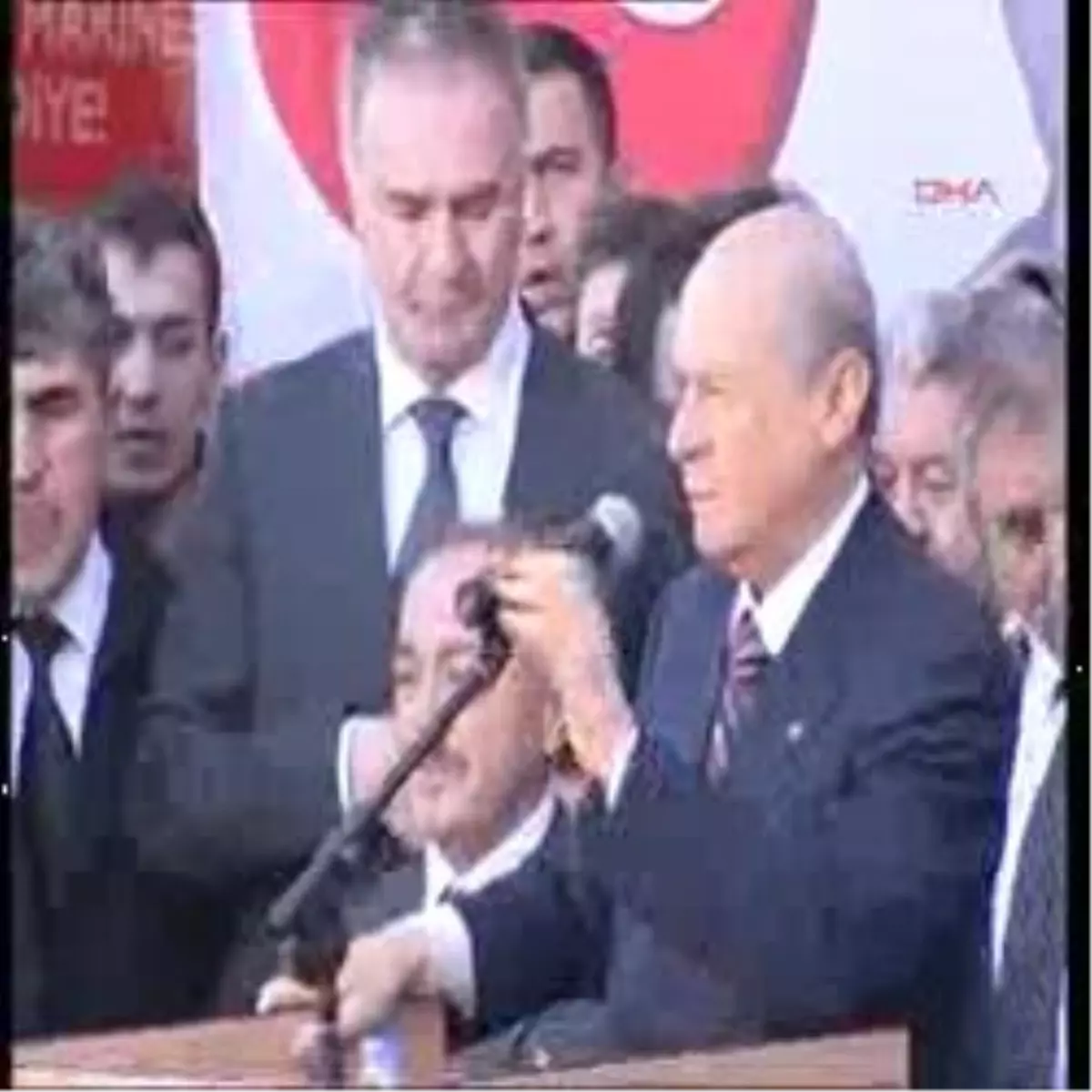 Niğde 1 Mhp Lideri Bahçeli Bor İlçesinde Halka Seslendi