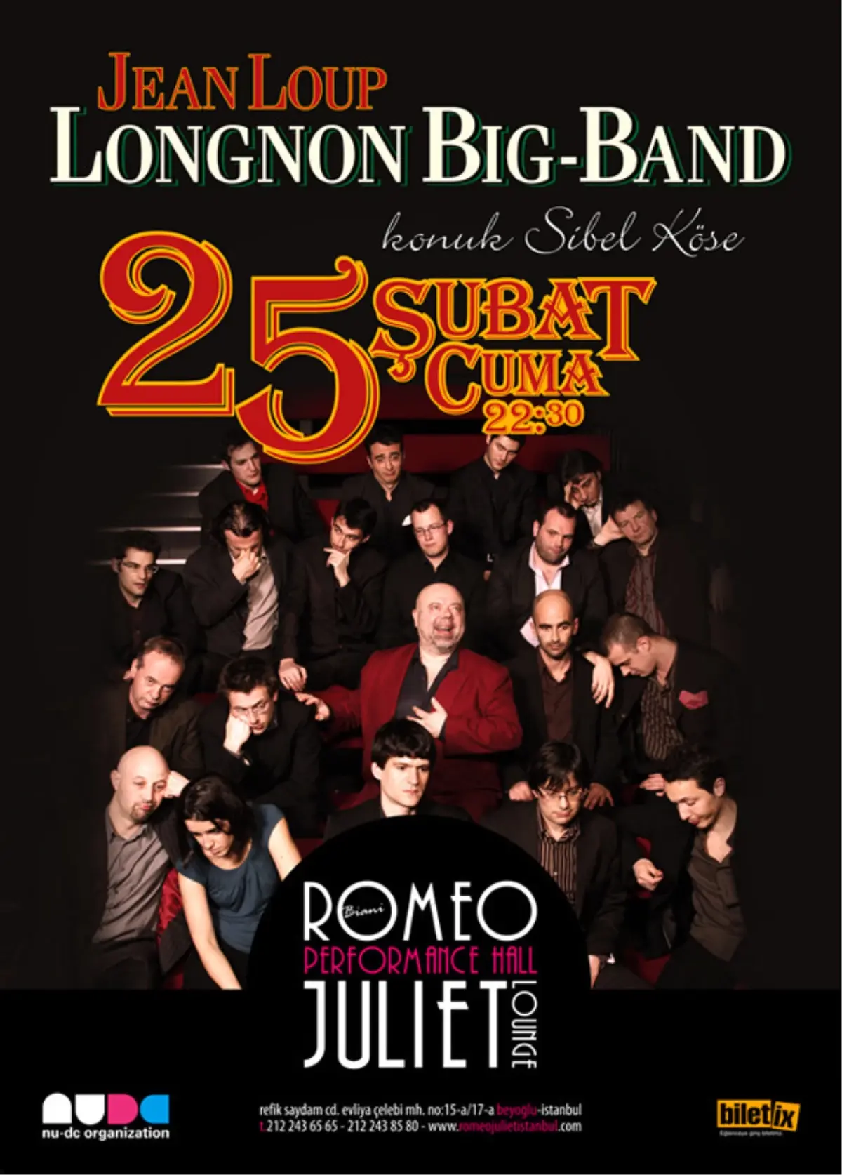 Jean-Loup Longnon Big Band Romeo Juliet Performanc?e Hall'da...?