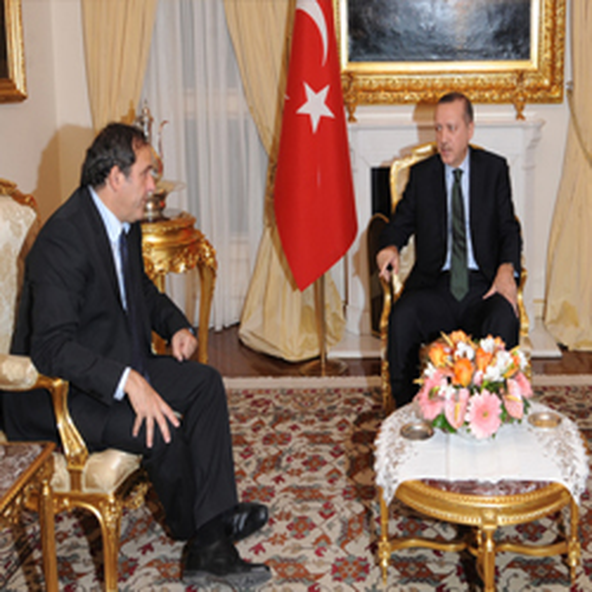 Platini, Başbakan Erdoğan ile Görüştü