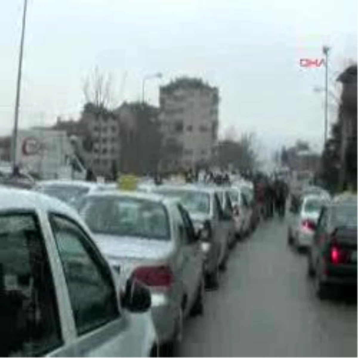 Bursa - Dolmuşçuların İsyanı Trafiği Felç Etti