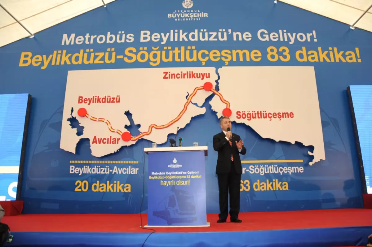 Beylikdüzü Metrobüs Hattına Muhteşem Temel Atma Töreni