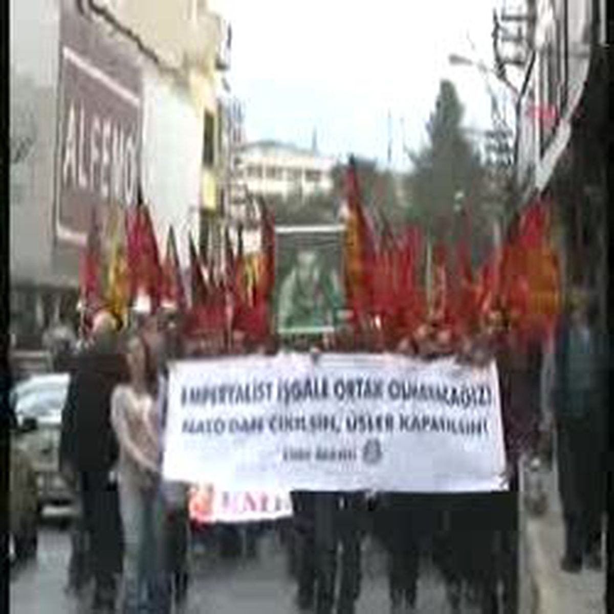 İzmir-Nato Üssü Önünde Libya Protestosu