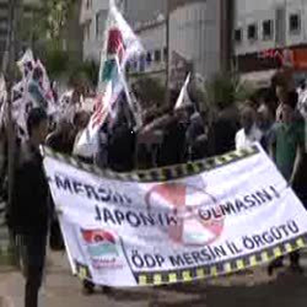 ÖDP'nin Mersin'de Nükleer Santral Eylemi