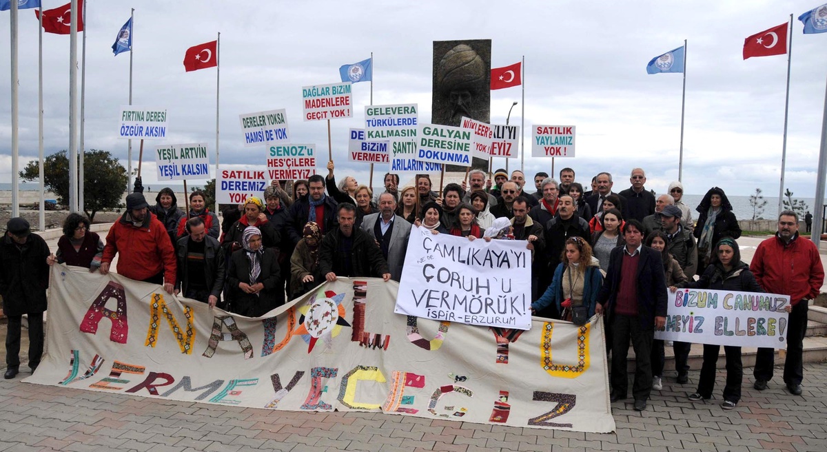 Artvin'den Yola Çıkan Çevreciler Trabzon'a Ulaştı