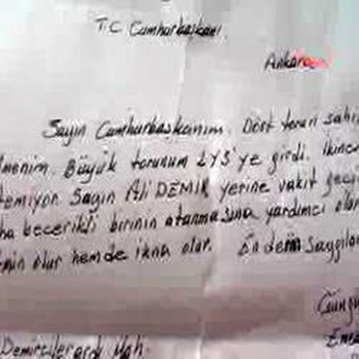 Emekli Öğretmenden Cumhurbaşkanı'na 'YSG' Faksı