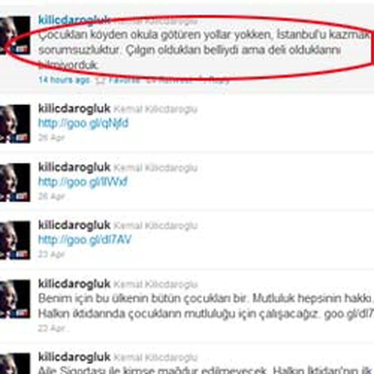 Kılıçdaroğlu Bu Sefer De 'Deli' Dedi