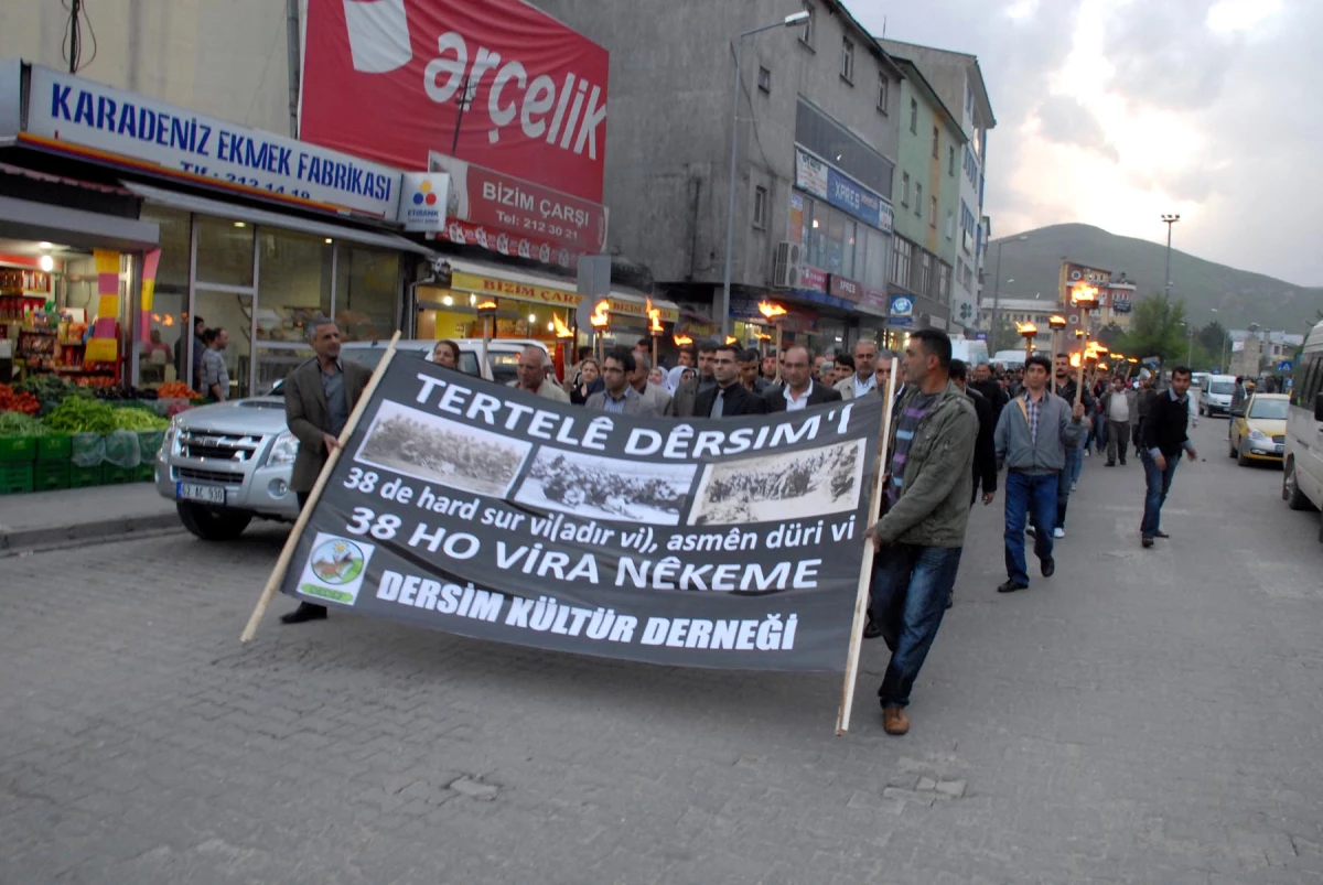 Dersim Olaylarıında Öldürülenler İçin Meşaleli Yürüyüş