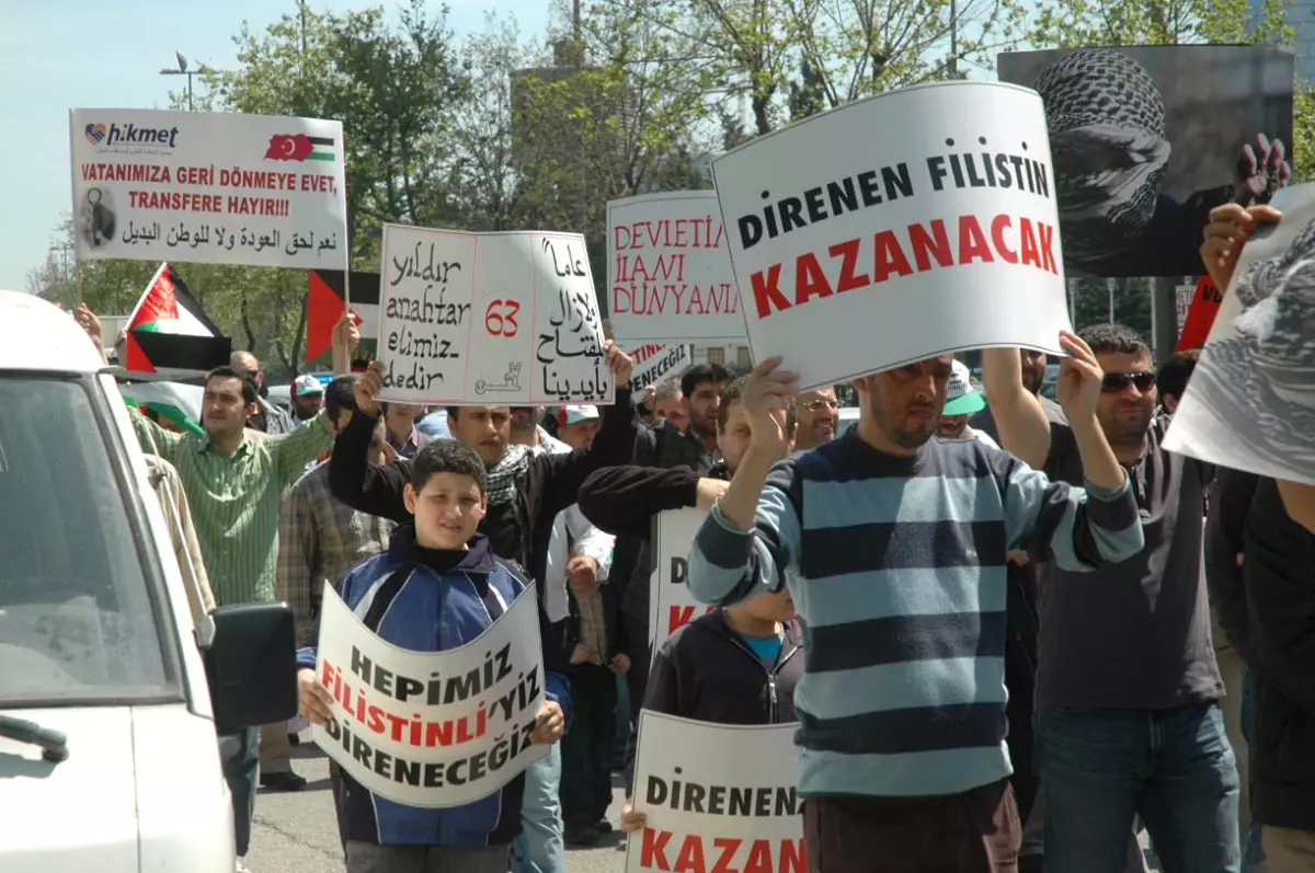 İsrail\'in Kuruluşunu Protesto Ettiler