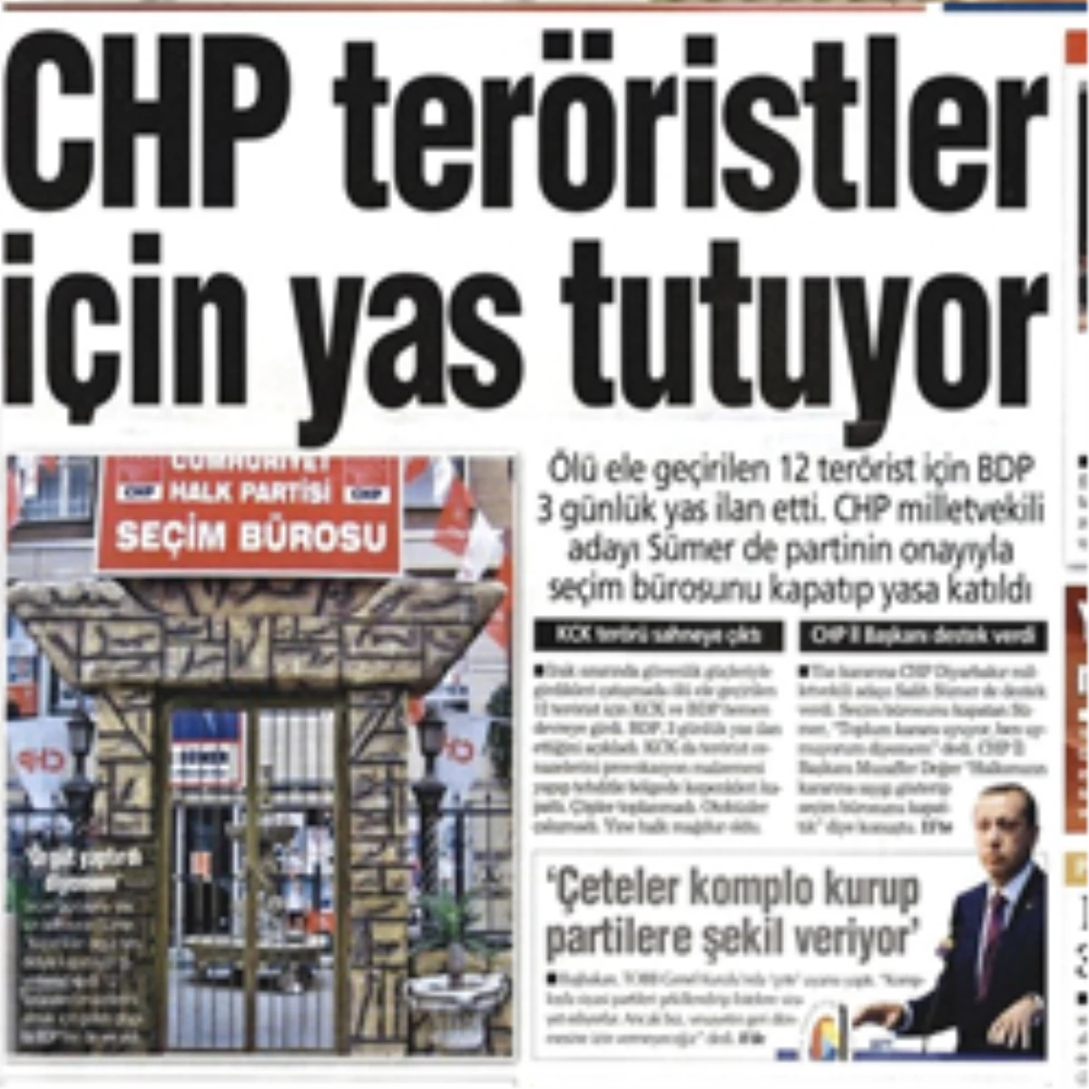 CHP Teröristler İçin Yas Tutuyor!