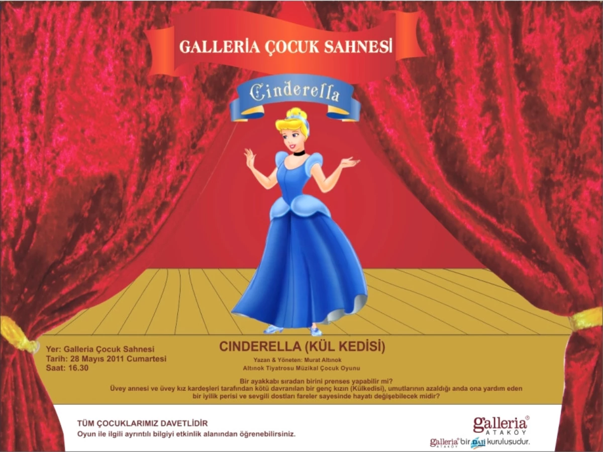 Bu Hafta Galleria’da Çocuklar Hem Cinderella İle Eğlenecek