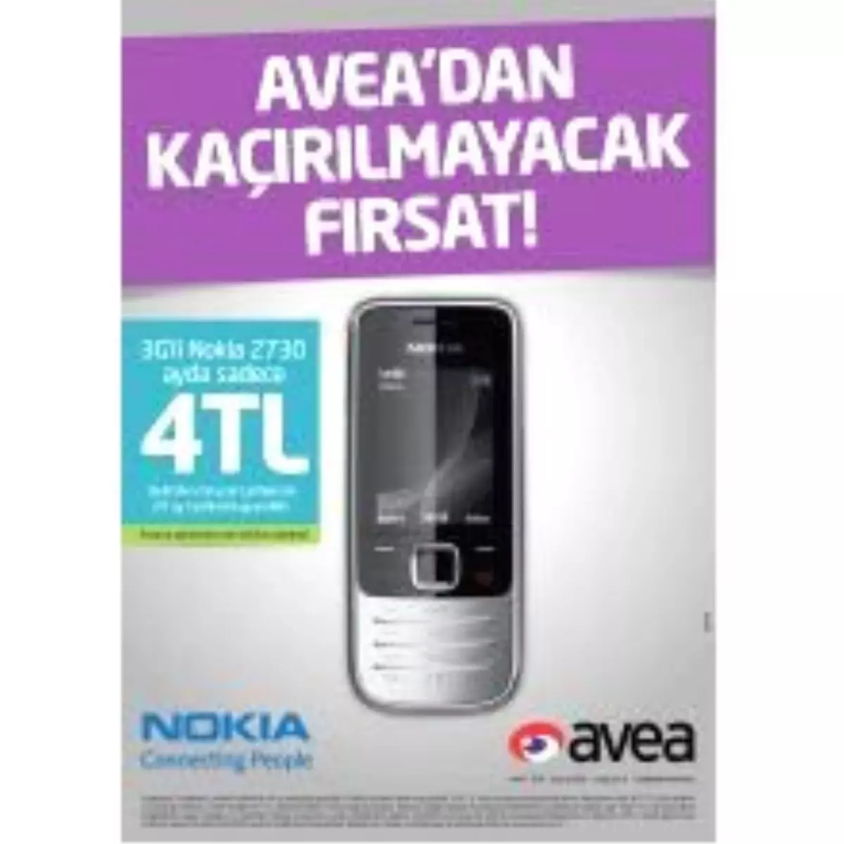 Avea\'dan Ayda 4tl\'ye 3g\'li Nokia!
