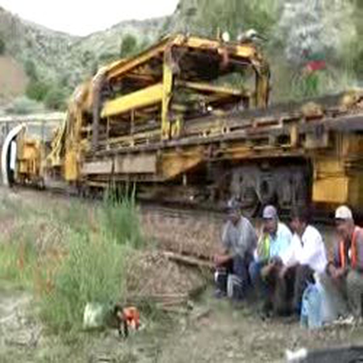 Yozgat'ta Bakım Treni Raydan Çıktı : 5 İşçi Yaralı