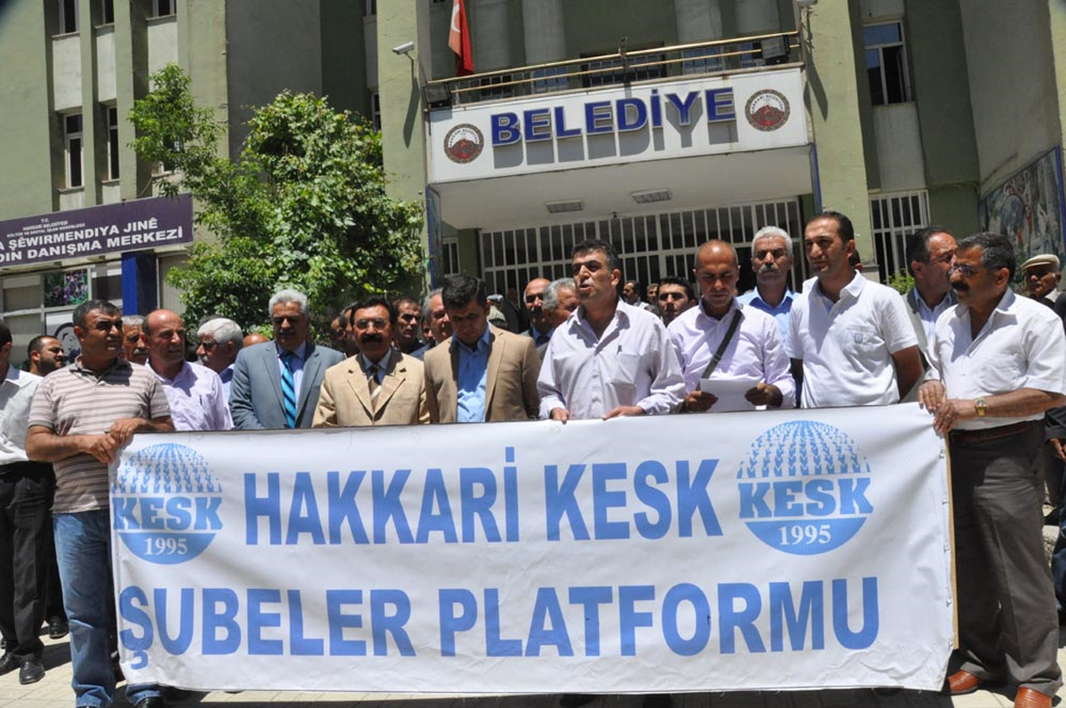 KESK Üyelerinden Van ve Hakkari'de Dicle İçin Destek