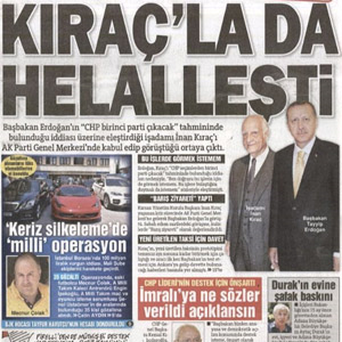 Kıraç'la da Helalleşti!