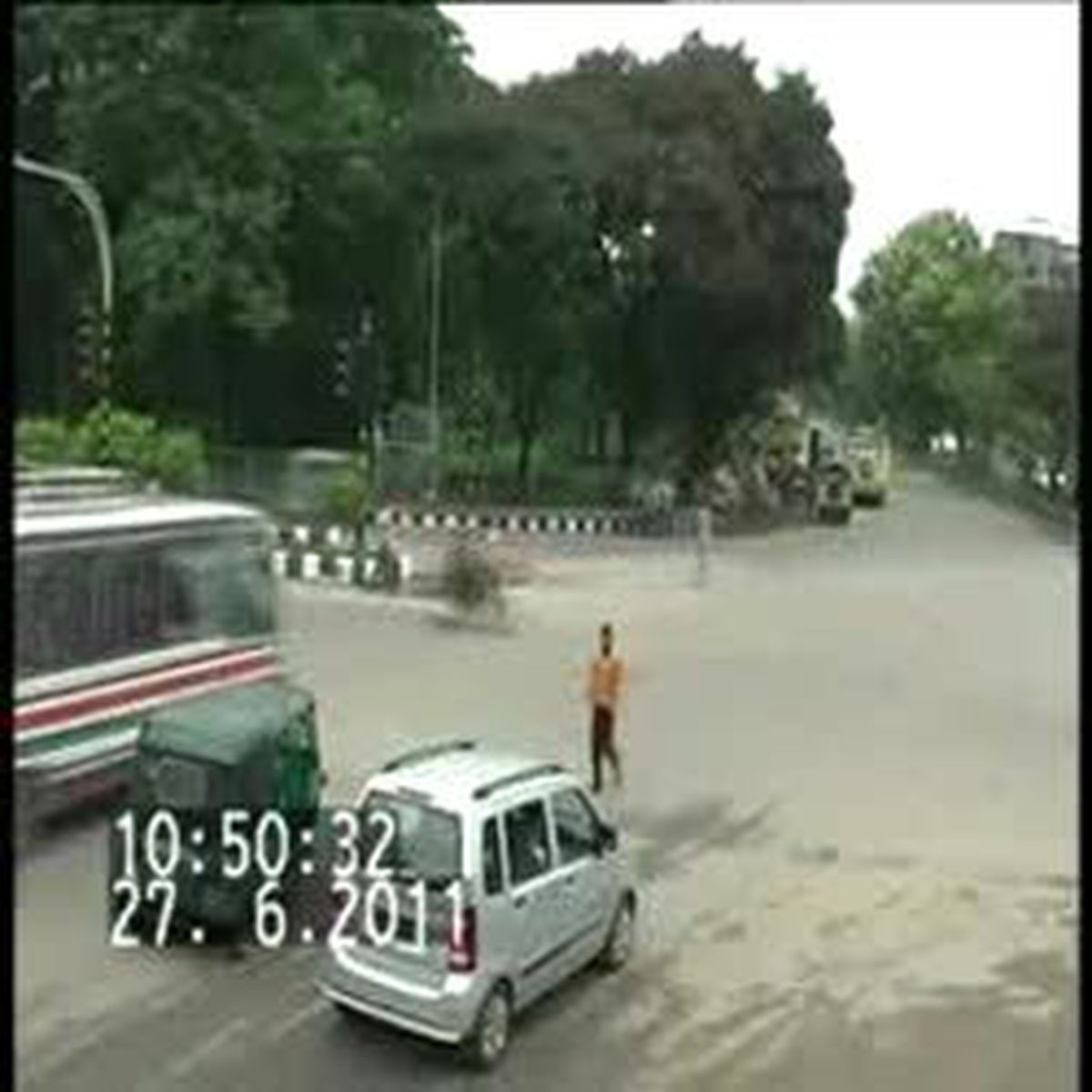 Dehşete Düşüren Kaza Kamerada