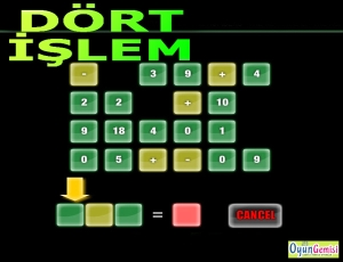 Dört İşlem Oyunu