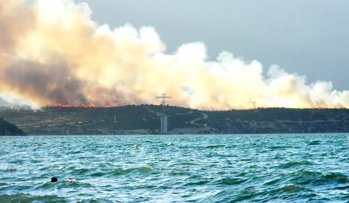 Eğirdir\'de Orman Yangını