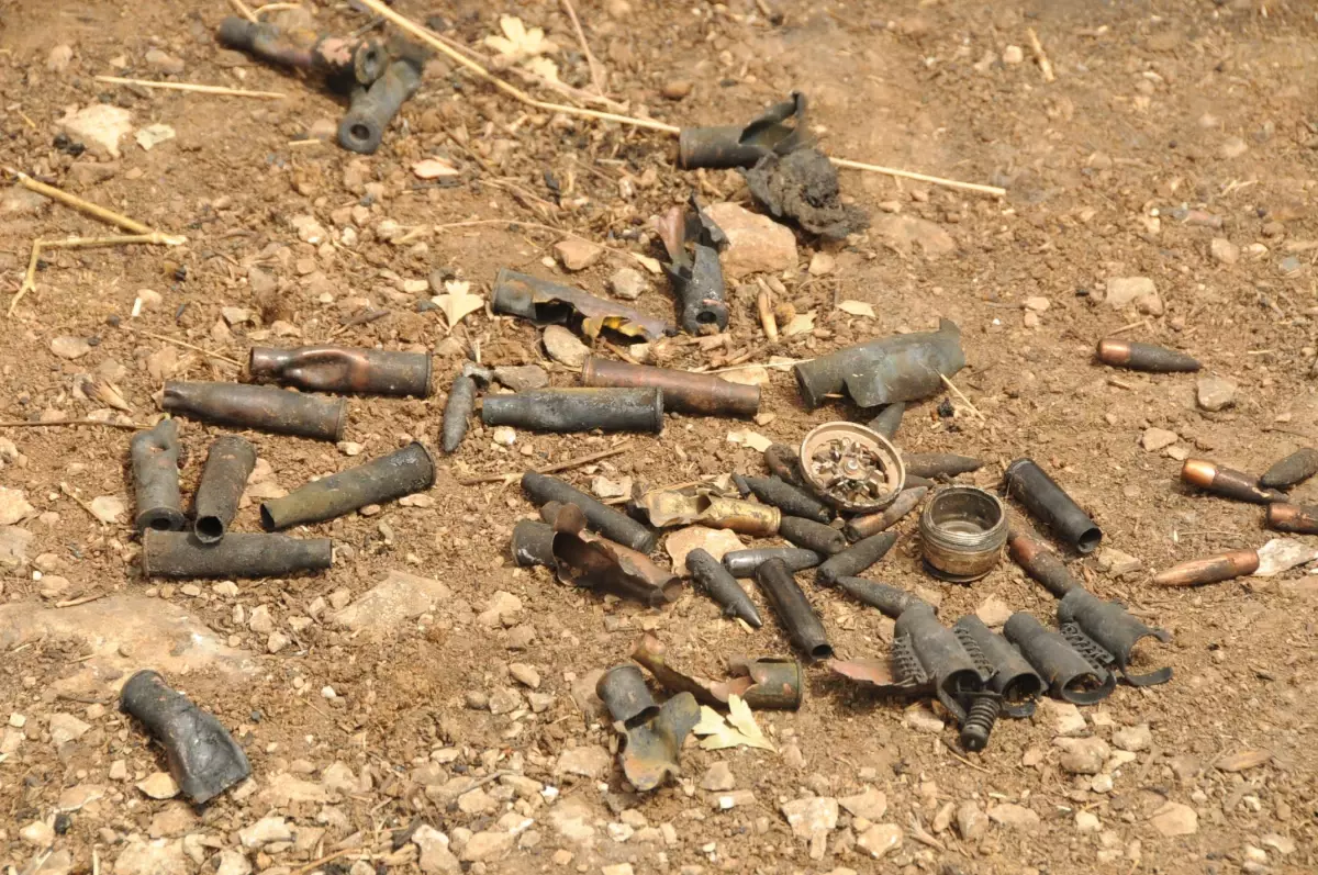 Silvan\'da Mühimatın Çoğu Alevlerden Patlamış