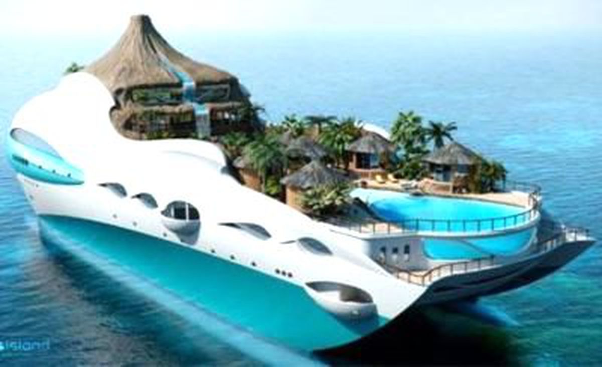 Bu Bir Tropik Ada Değil, Dev Bir Yat!