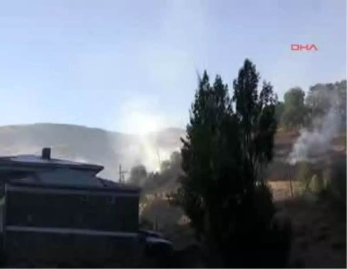 Pülümür\'de Yangın Meyve Ağaçlarını Vurdu