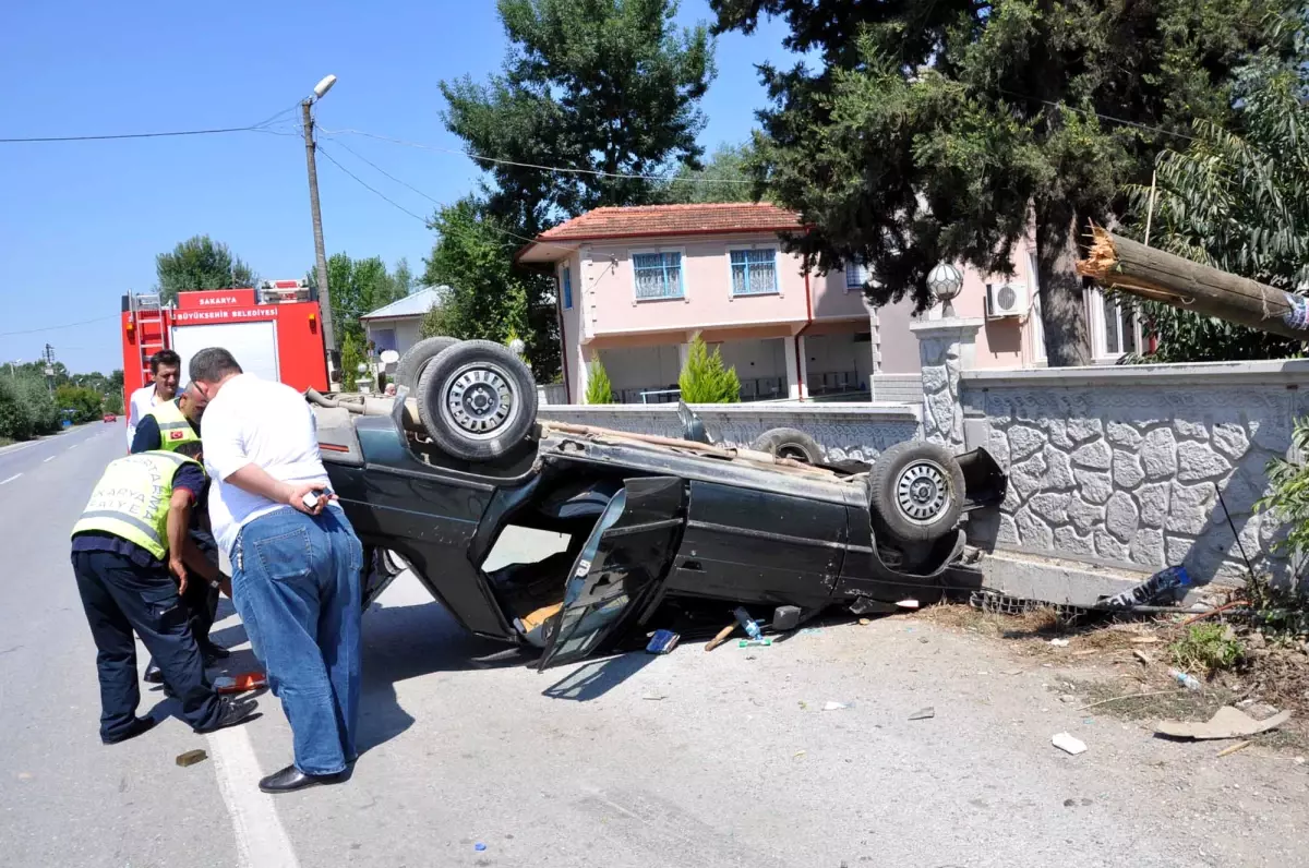 Kadın Sürücüden Garip Kaza