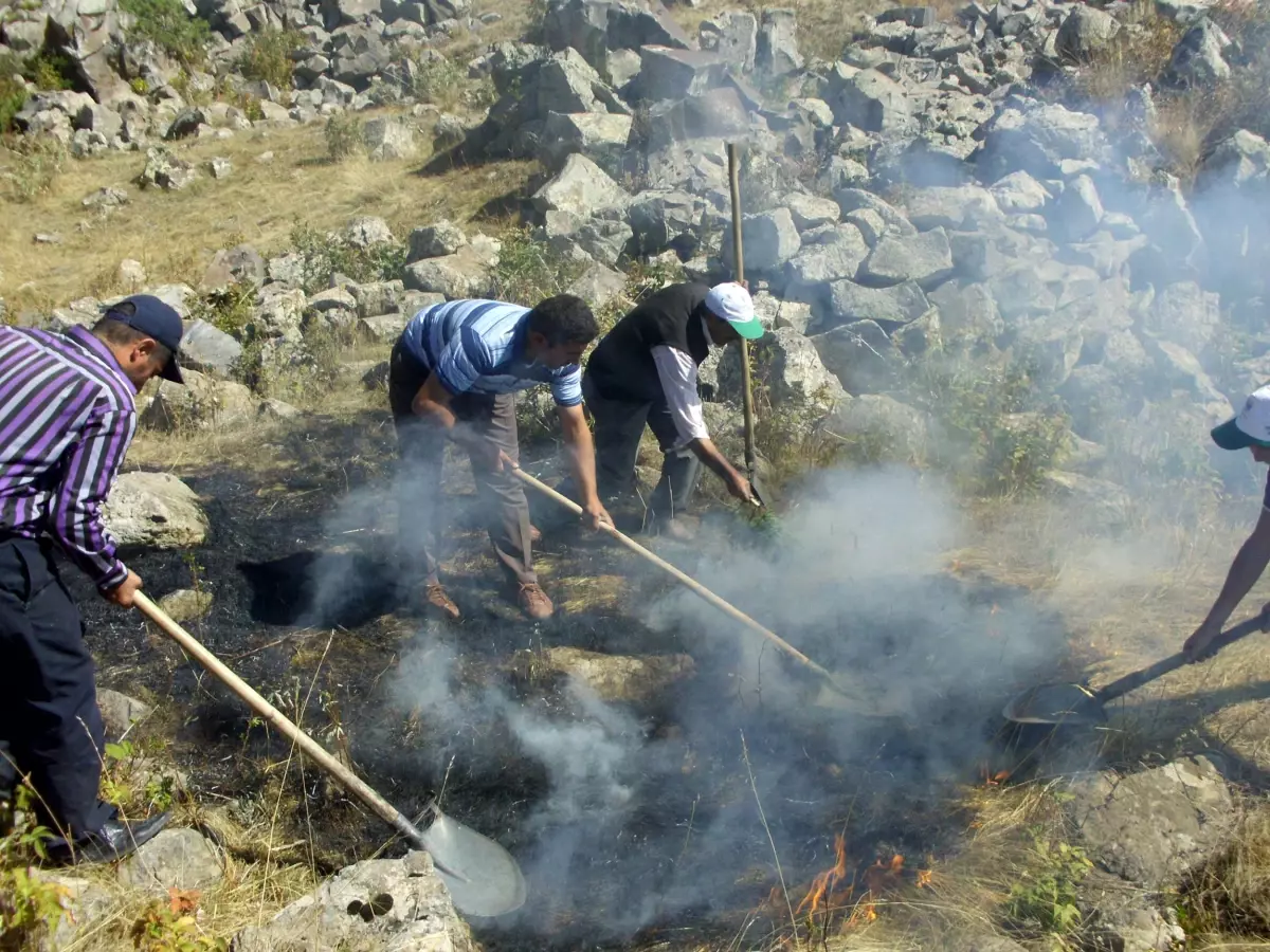 Ağrı Dağı\'nda Yangın