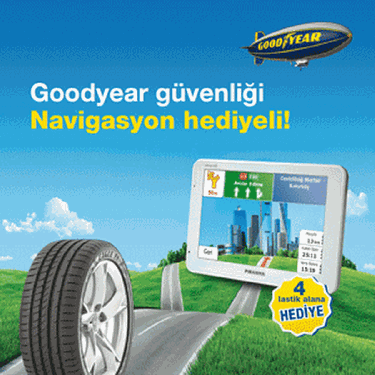 Goodyear Alan, Navigasyon Cihazı Kazanıyor