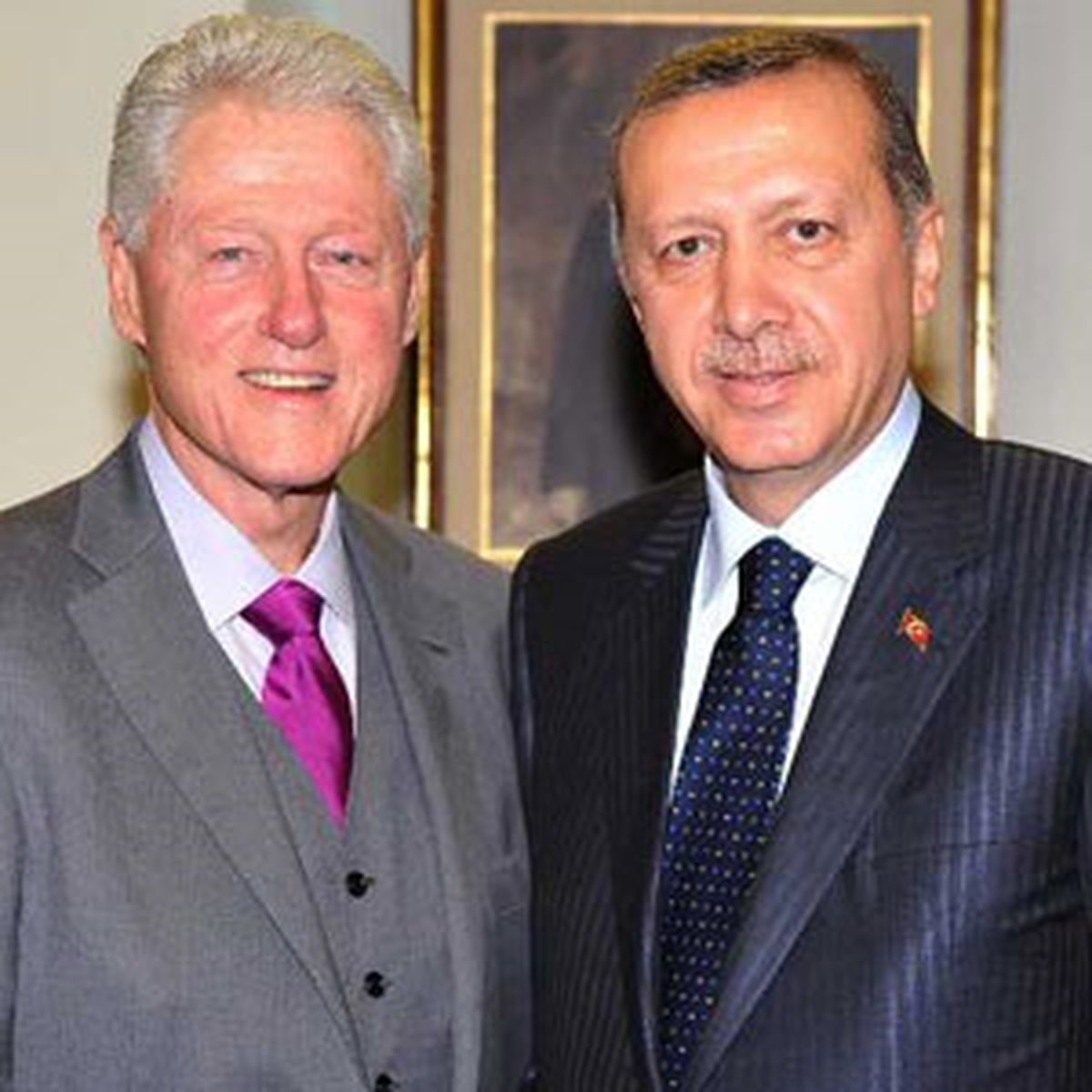 Erdoğan Eski Başkan Clinton ile Görüştü