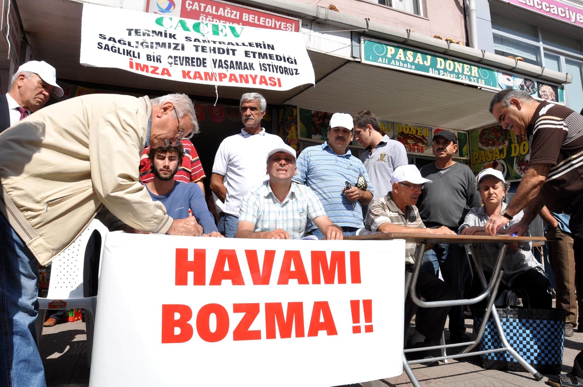 Zonguldak'ta Termik Santralin Külüne Karşı İmza Kampanyası