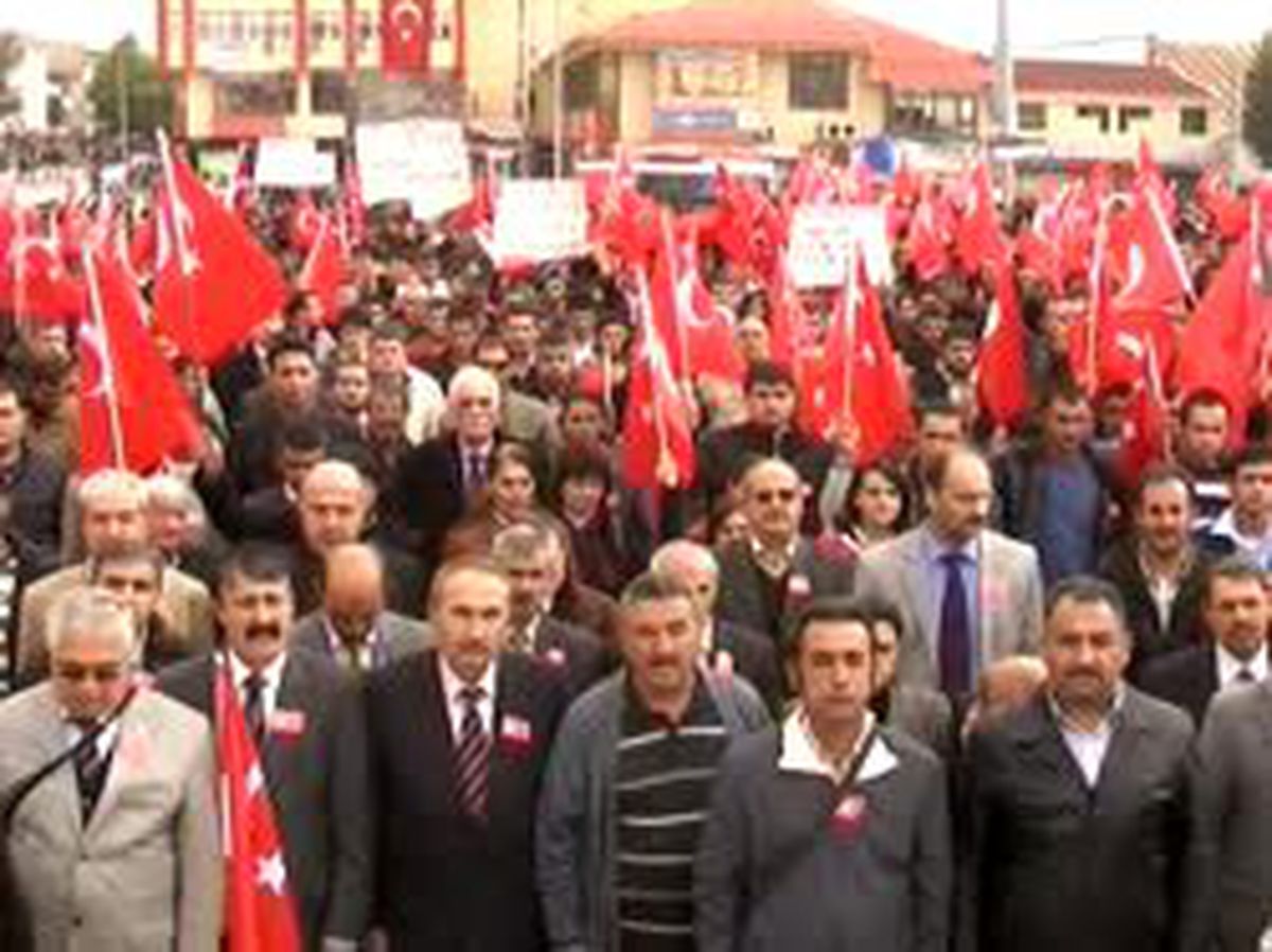 Erzincan'da Terör Protestosu