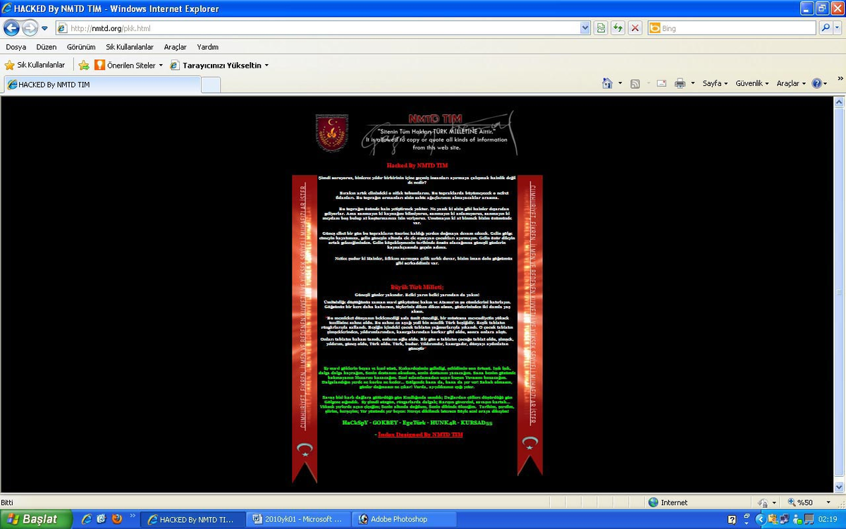 Türk Hacker'lardan PKK'ya Sanal Darbe