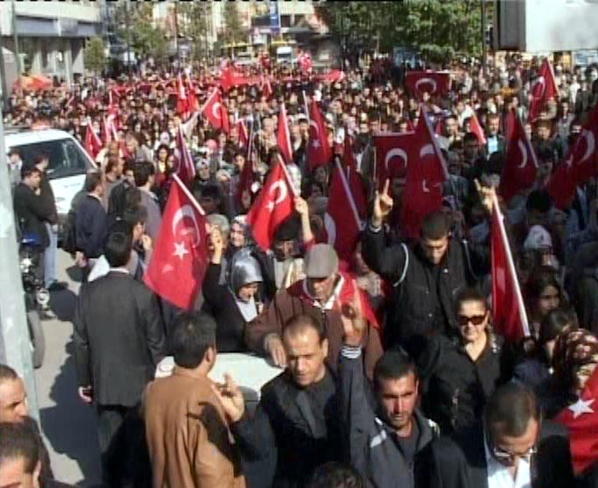 Malatya'da Terörü Protesto Yürüyüşü