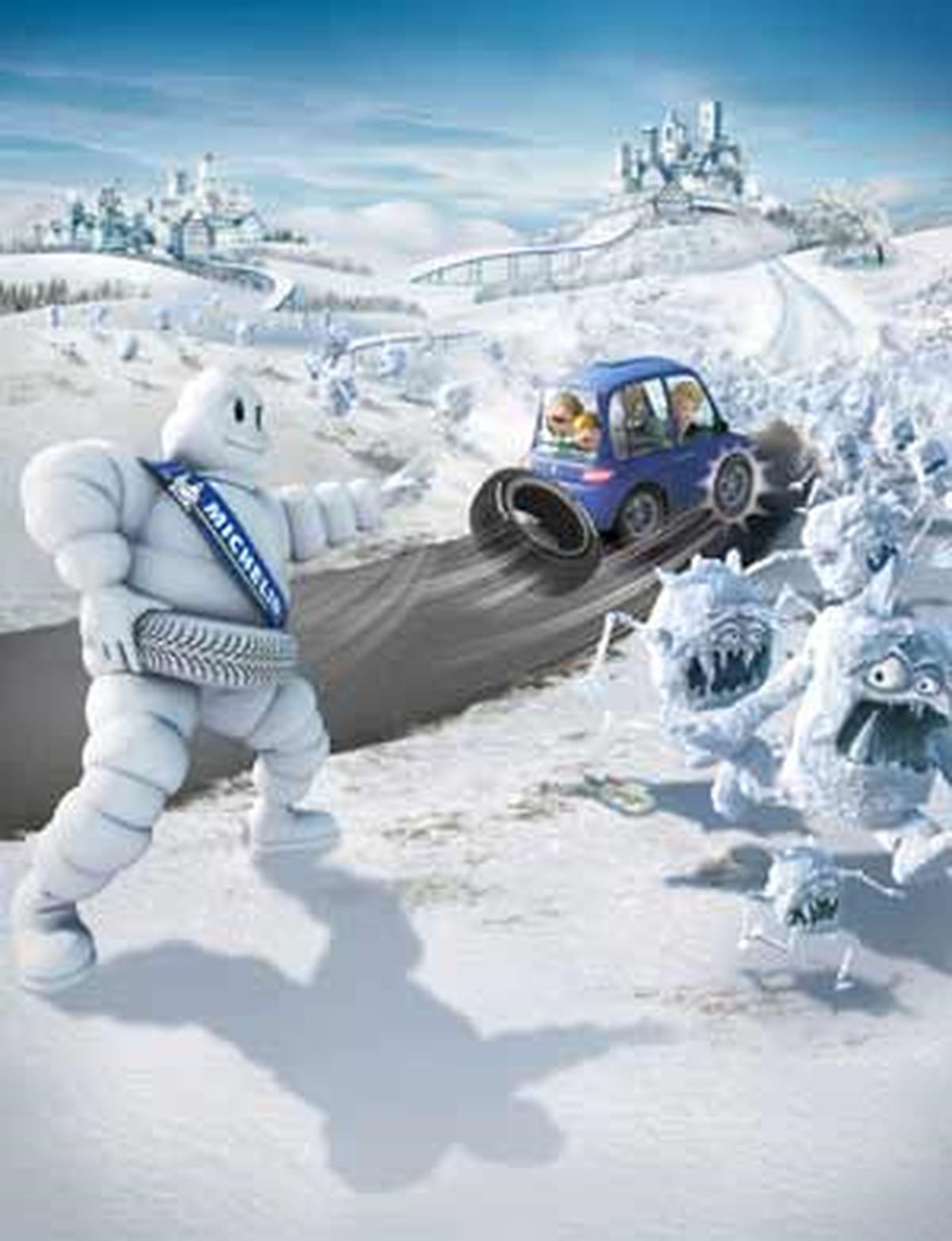 Lastik Adam Kış Şartlarına Meydan Okuyor